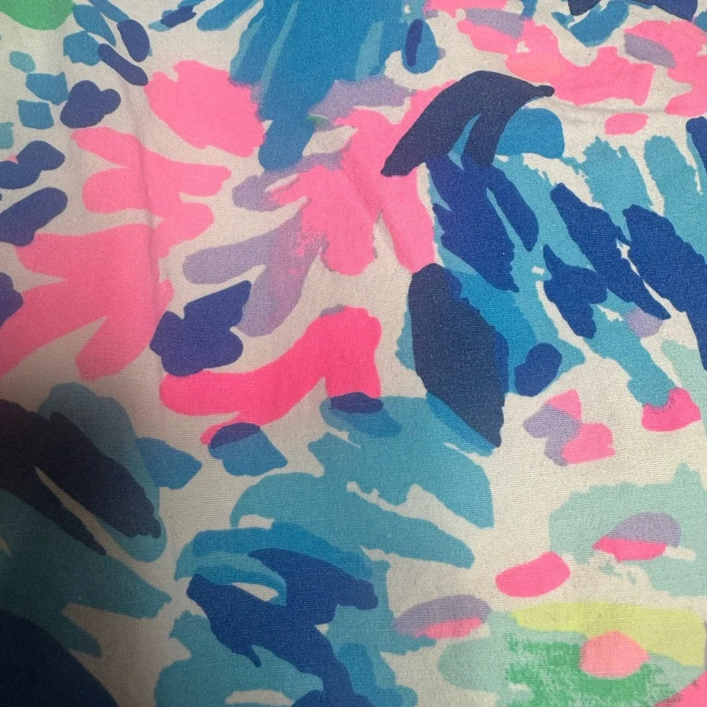 Lilly Pulitzer Shorts Womens  Blue Ocean View Board Shorts Casual Beach - Picture 7 of 9